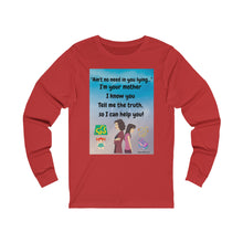 Load image into Gallery viewer, Women&#39;s Jersey Long Sleeve Tee- Tell me the truth daughter, so I can help
